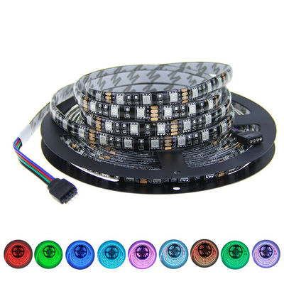 Luz clara IP65 5M impermeáveis Home Decoration da música do diodo emissor de luz de Smart da fita ajustada do RGB 5050
