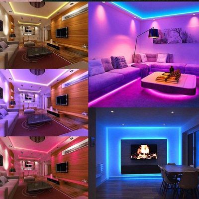 A luz esperta impermeável da música do diodo emissor de luz do RGB 5V conduziu a mudança da cor de USB do luminoso 5050 da tevê