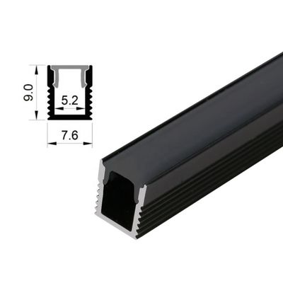 AL de alumínio 0809 do perfil do diodo emissor de luz de Mini Recessed Square para o teto exterior interno da arquitetura