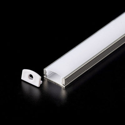do perfil de alumínio branco do diodo emissor de luz de 8mm o PC quadrado da luz do perfil cobre linear