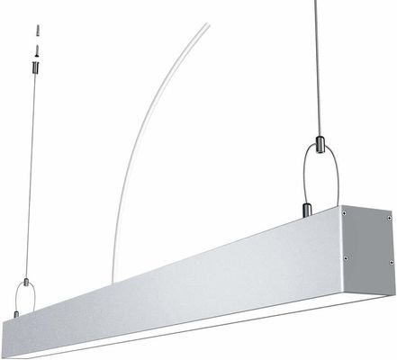 A parte alta conduziu o pendente linear claro do diodo emissor de luz do perfil de alumínio da tira montou o corredor acima para baixo
