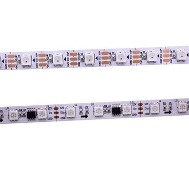 Luz endereçável 24V Aclorol 5050 programáveis do diodo emissor de luz da tira flexível do diodo emissor de luz de WS2811 Digitas