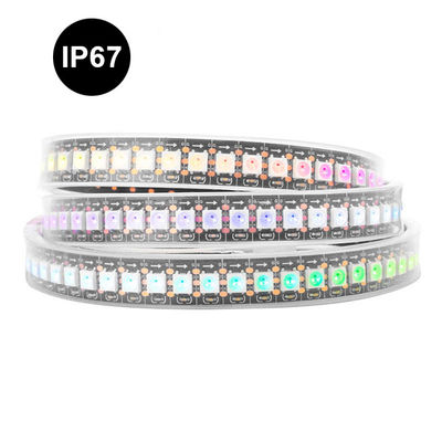 Tira 96 da luz da música do diodo emissor de luz de Ip20 Ip65 Ip67 Smart 100 144leds pixéis flexíveis Ws2812b