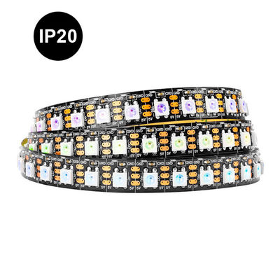 Tira 96 da luz da música do diodo emissor de luz de Ip20 Ip65 Ip67 Smart 100 144leds pixéis flexíveis Ws2812b