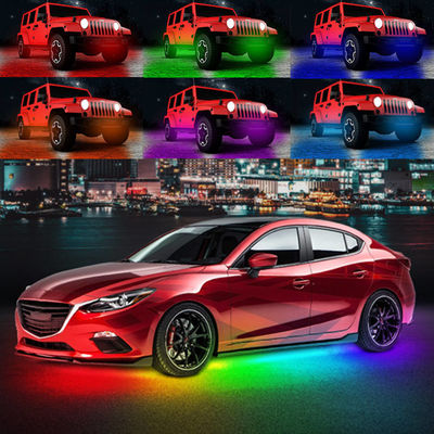 Carro de perseguição ideal Underglow Kit Neon Lights da cor 50cm 120cm impermeável