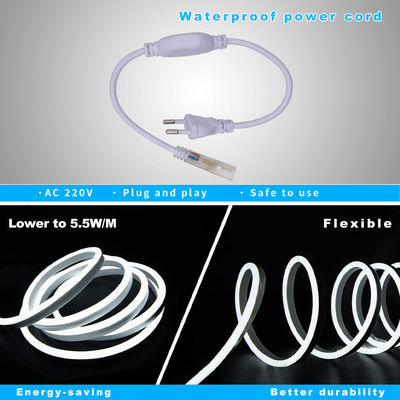 tira de néon clara de néon Luces Rubber Cuttable Strip flexível do silicone do diodo emissor de luz de 220V RGB