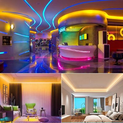 tira de néon clara de néon Luces Rubber Cuttable Strip flexível do silicone do diodo emissor de luz de 220V RGB
