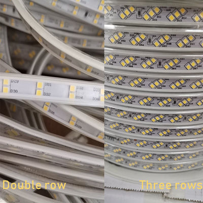 luzes de tira conduzidas impermeáveis Ip68 da tira do diodo emissor de luz do medidor 2835 de 220V 110V 100
