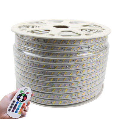 luzes de tira conduzidas impermeáveis Ip68 da tira do diodo emissor de luz do medidor 2835 de 220V 110V 100