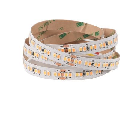 Luz de tira flexível conduzida ajustável branca dupla ajustável do diodo emissor de luz do CCT Smd 2835 224LEDs/M