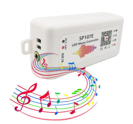 O APP Bluetooth Rgb conduziu a tira WS2812B WS2811 SP107E de For Pixel Light do controlador da música