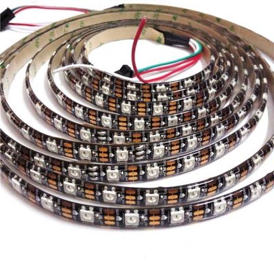 Pixel endereçável esperto WS2812 de Digitas 12v RGB da tira da luz do humor do diodo emissor de luz de Dmx 5050 impermeáveis
