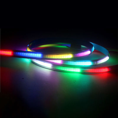 Tira da luz do humor do diodo emissor de luz de Smart da espiga do RGB nenhum Dots Full Color Light Strip 630LEDs/M