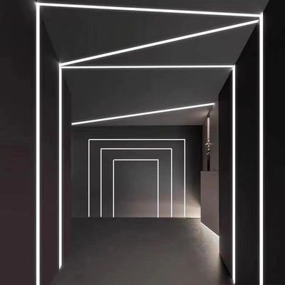 A luz do diodo emissor de luz descasca o canal de alumínio com perfil de alumínio conduzido gipsita Recessed tampa do emplastro do Drywall do PC