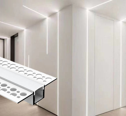 A luz do diodo emissor de luz descasca o canal de alumínio com perfil de alumínio conduzido gipsita Recessed tampa do emplastro do Drywall do PC
