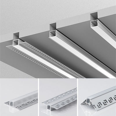 Borda 24VCeiling encaixada que ilumina o perfil de alumínio conduzido branco de SMD para a cozinha do vestíbulo