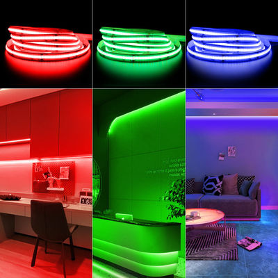 diodo emissor de luz impermeável do Rgb 768Leds/M 24V Ip65 da tira do diodo emissor de luz de 10mm 756LEDs/M Rgb Cob flexível
