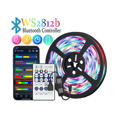 Luzes de tira do diodo emissor de luz do APP Wifi 5V Smart 5050 SMD RGB para a festa natalícia de controle remoto