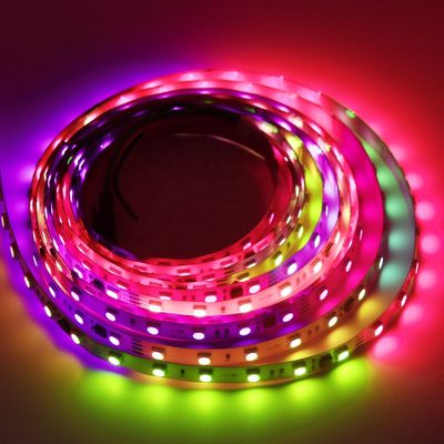 Tira 24v conduzida endereçável clara conduzida Digitas endereçável da tira 60leds/M de RGBIC 5050 SMD