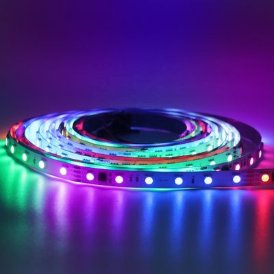 Tira 24v conduzida endereçável clara conduzida Digitas endereçável da tira 60leds/M de RGBIC 5050 SMD