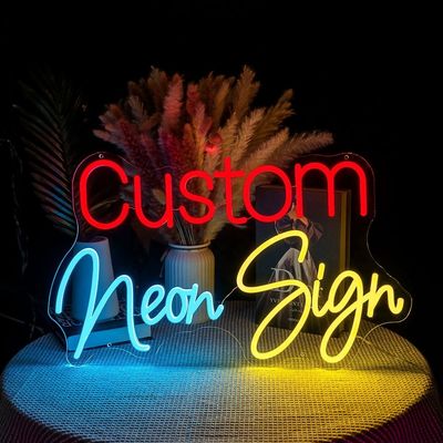 O feliz aniversario claro de néon feito sob encomenda do diodo emissor de luz conduziu letras claras do sinal para a decoração da casa do partido