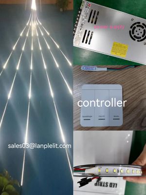 Da água corrente flexível da corrida de cavalos smd2835 das luzes de piscamento 24V da tira do diodo emissor de luz as tiras de perseguição brancas conduziram claro