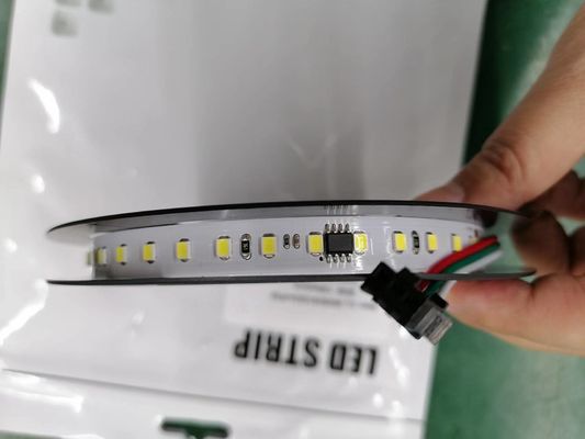 Da água corrente flexível da corrida de cavalos smd2835 das luzes de piscamento 24V da tira do diodo emissor de luz as tiras de perseguição brancas conduziram claro