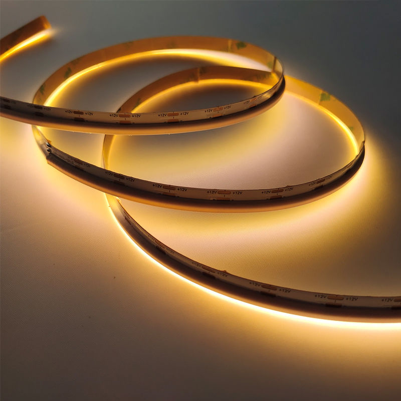 Luzes de tira conduzidas de néon emitindo-se laterais 12v da ESPIGA de 480LED 8mm 3000K flexíveis para a iluminação decorativa