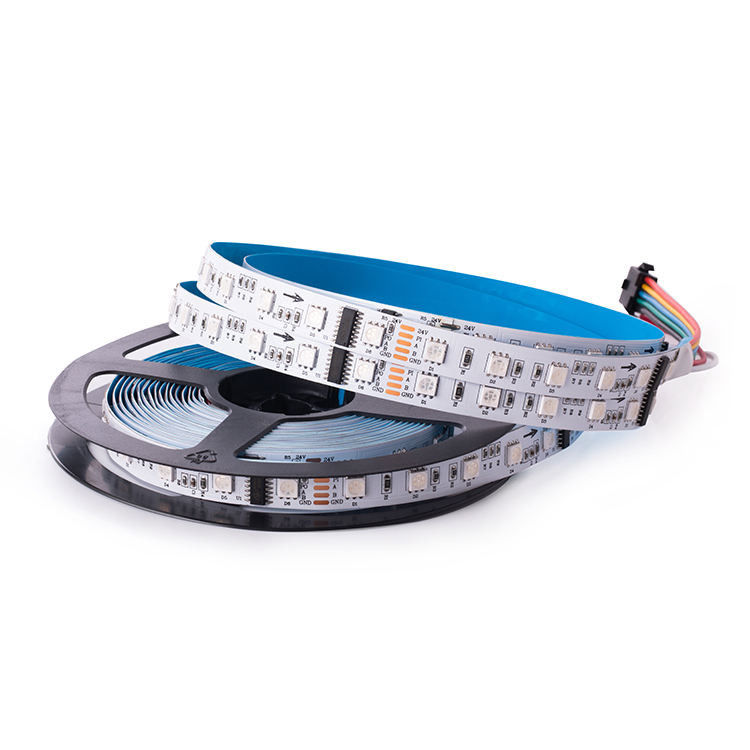 O diodo emissor de luz endereçável brilhante alto DMX de DC24V que ilumina 512 12v Rgb endereçável conduziu a tira para as barras KTV etc.