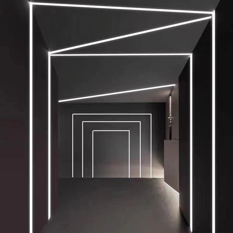 A luz do diodo emissor de luz descasca o canal de alumínio com perfil de alumínio conduzido gipsita Recessed tampa do emplastro do Drywall do PC