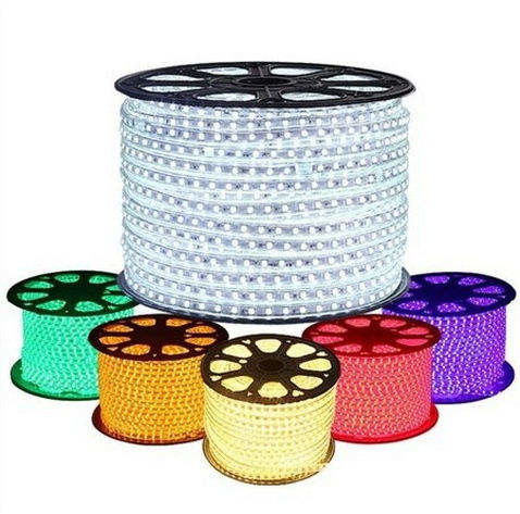a espiga impermeável de 50M 100m/Roll Ip65 Rgbw conduziu a tira 110v exterior 220v SMD2835 5050