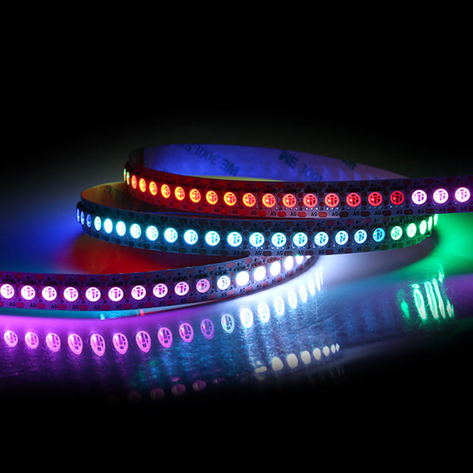 60 o pixel Rgb endereçável de 144Leds/M Magic 5V 12V conduziu a luz de tira conduzida Fi esperta 0 dos Wi 10m da tira 5m